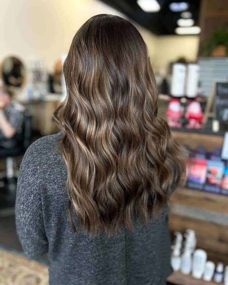 Brunette hair Color With Balayage in Kansas City MO Salon Inspire